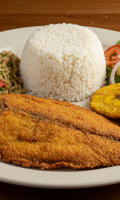 Fish coconut rice